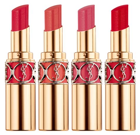 ysl rouge volupte shine fiery kiss|ysl blush lipstick.